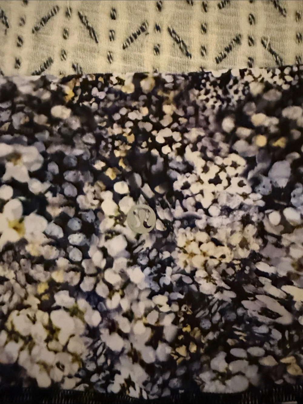 Lululemon Floral Print High-Waist Leggings with Mesh Ankles